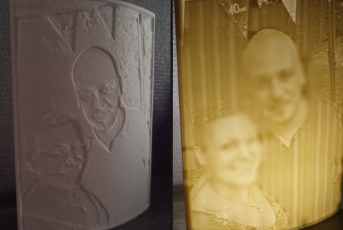 Avant / Après lampe lithophanie NeoComfort